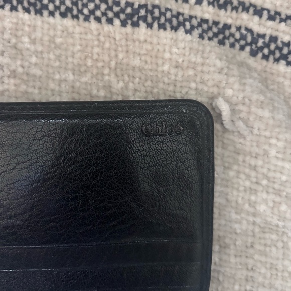 Rare Vintage Authentic Chloe Black Saskia Leather Long Wallet - Excellent Cond - Picture 4 of 14